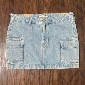 Levi's Light Blue Denim Mini Skirt